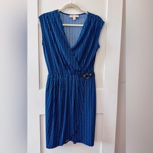 Michael Kors Blue Patterned Dress